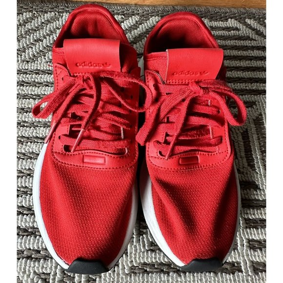 Adidas Red U Path Run Sneakers Men Shoe Size 5.5 EVM 004001 - Picture 4 of 11